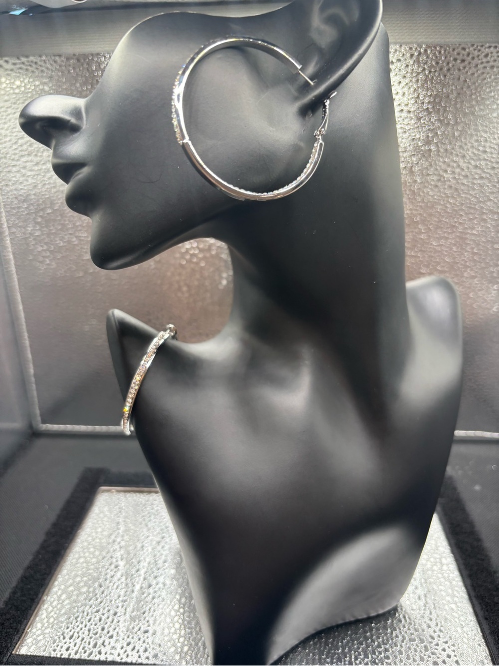 Polished Silver Hoop Earrings — Women's Shiny Hoop Pair